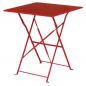 Biergartentisch Gartentisch Atlas rot 60 x 60 cm, Klappbar