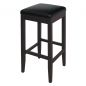Barhocker Atlas 100B Kunstleder schwarz