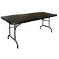 Buffettisch KRISTA 375 eckig Schwarz, 182,9x76,2x73,7cm