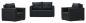 KRISTAL Sofa 2 Sitzer Schwarz