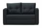 KRISTAL Sofa 2 Sitzer Schwarz