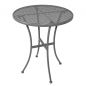 Outdoor Tisch KRISTA 140 rund aus Stahl Grau, 60x60x71cm