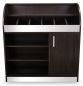 Besteckschrank Kellnerstation Servicestation Wenge ALU 100 cm mit Soft-Close-Tür-Detail
