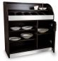 Besteckschrank Wenge ALU 100 cm mit Soft-Close-Tür