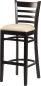 Gastro Barhocker Nanni beige mit Sitzpolsterung