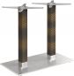 Outdoor Tischgestell Bella-Double für Platten bis 120x80 cm burned