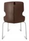 Polsterstuhl Donna braun/beige Metallfüße