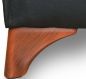 Sitzbank Dinerbank Bistrobank DIVA schwarz mit gelbem Rücken Länge 120cm