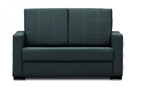 RELAX Sitzgruppe aus Sofa und 2 Sesseln in Schwarz