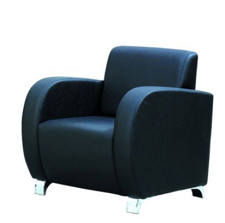 WEMBLEY Sitzgruppe aus Sofa und 2 Sesseln in Schwarz