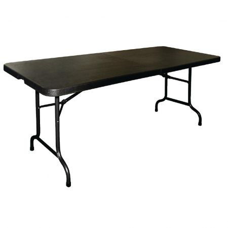 Buffettisch KRISTA 375 eckig Schwarz, 182,9x76,2x73,7cm