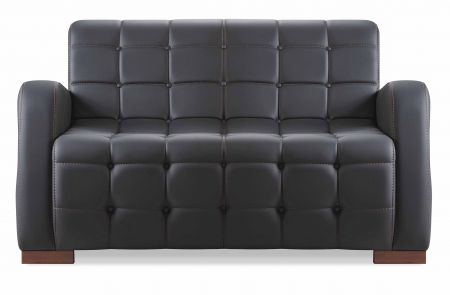 IKON Sofa 2 Sitzer Schwarz