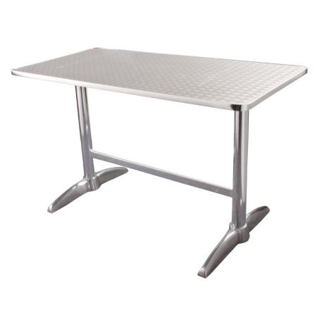 Oudoor Tisch KRISTA 245 eckig Edelstahl, 120x60x72cm