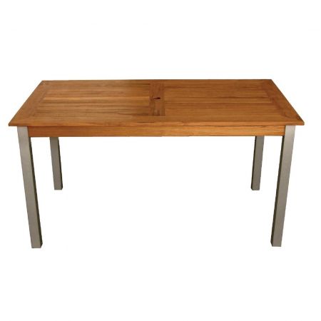 Outdoor Tisch KRISTA 235 eckig Teak,  140x80x72cm 