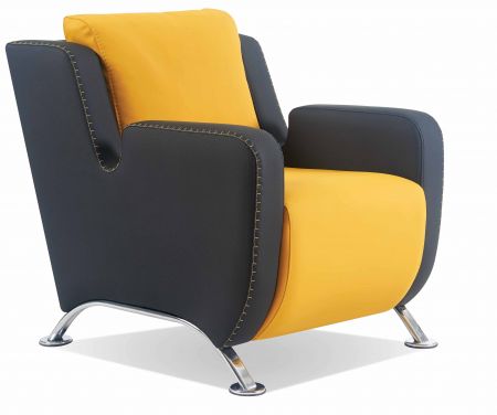 SANCHES Sessel Gelb & Schwarz