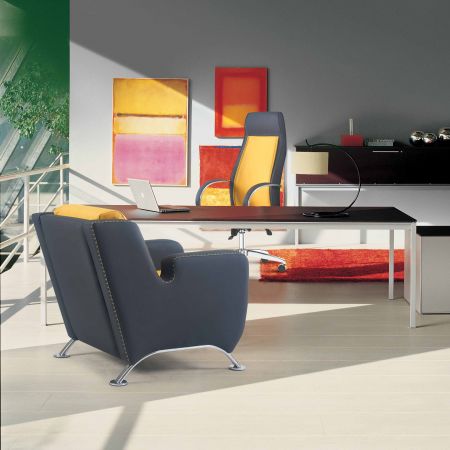 SANCHES Sessel Gelb & Schwarz