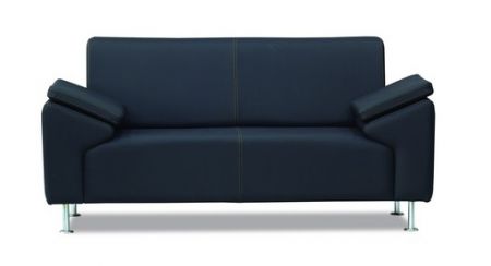 TREND Sofa 2 Sitzer Schwarz