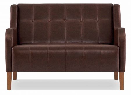 WAZUR Sofa 2 Sitzer Braun