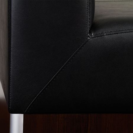 Sitzbank Dinerbank Bistrobank Woody schwarz Länge 120 cm