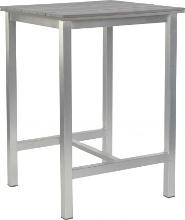 Stehtisch Outdoor Torino hoch grau 80x80x110 cm
