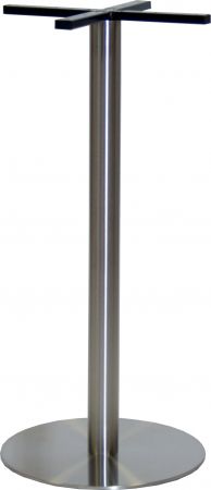 Stehtischgestell Edelstahl flache Ausführung Fuß: ø 45 cm Höhe: 108 cm