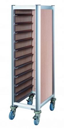 Tablettwagen Helle Holzoptik GN 1/1