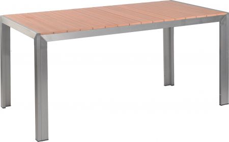 Terrassentisch Torino Teak Optik 160x80x74 cm