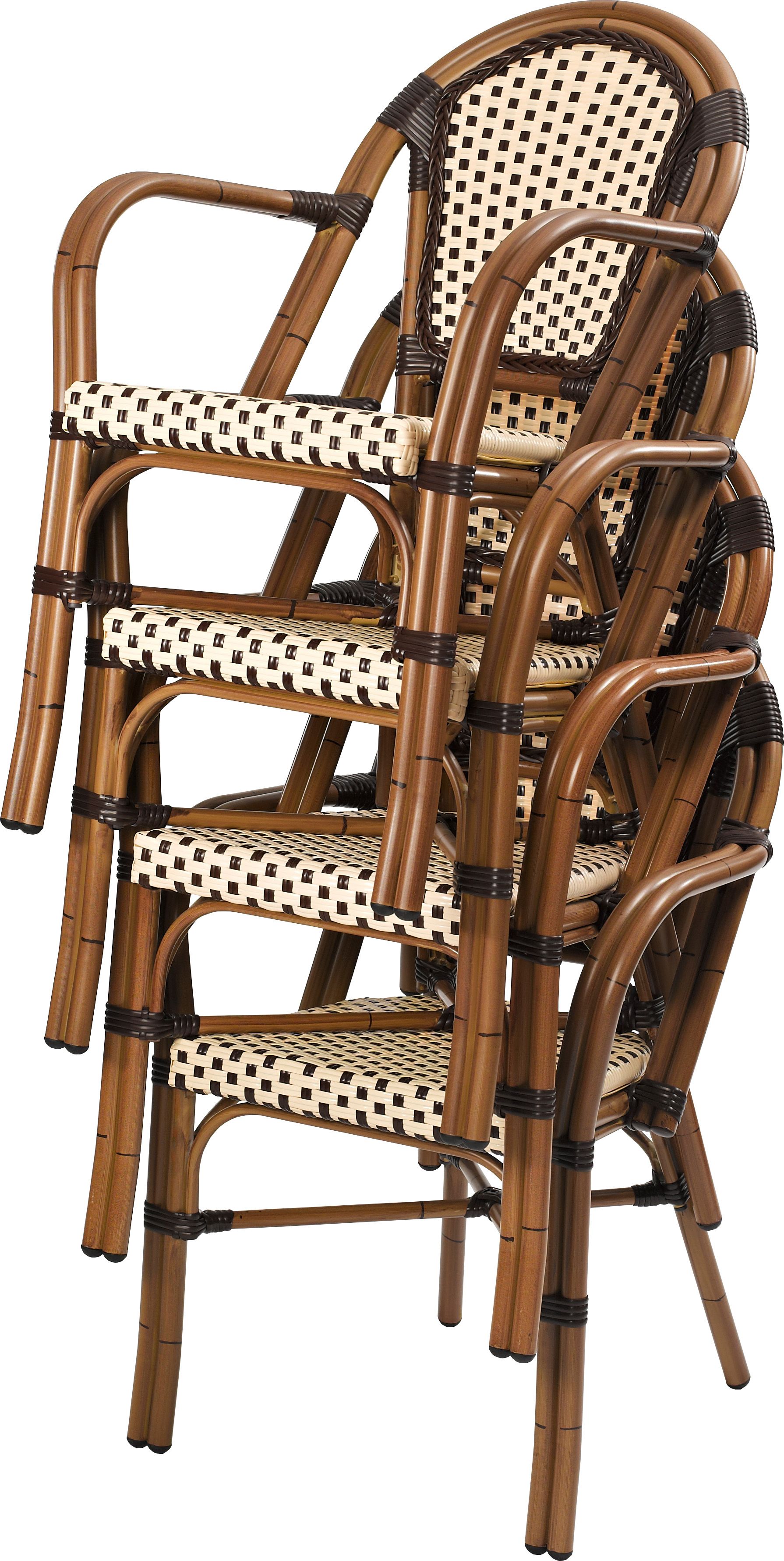Terrassenstuhl classic 100 braun/beige stapelbar günstig kaufen | Möbel