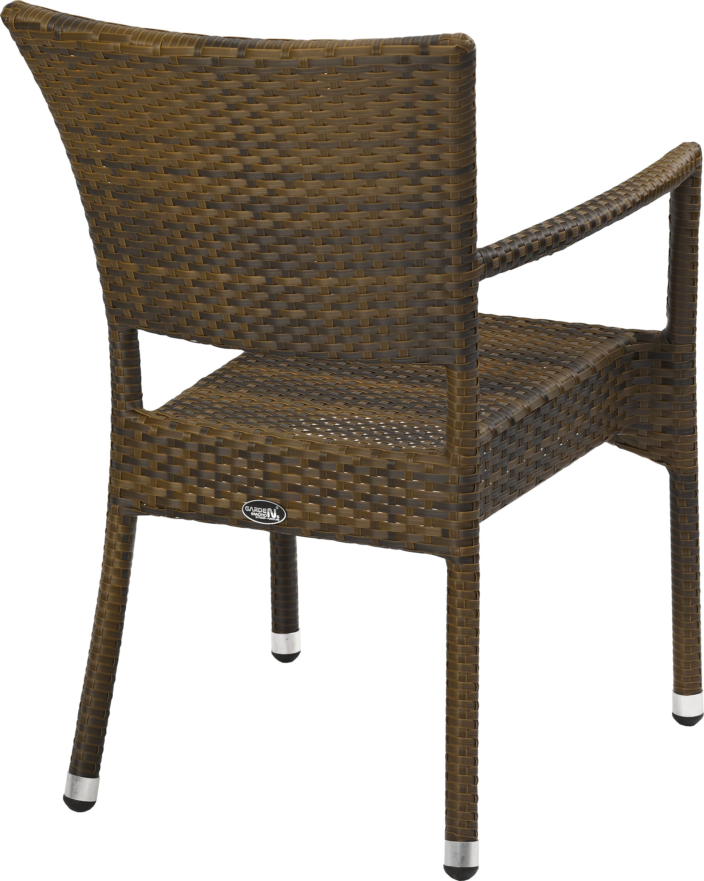 Terrassenstuhl Leo mit Armlehnen burned stapelbar günstig kaufen