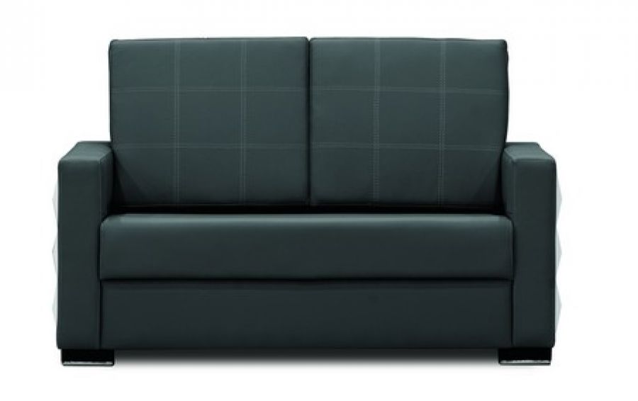 RELAX Sitzgruppe aus Sofa und 2 Sesseln in Schwarz