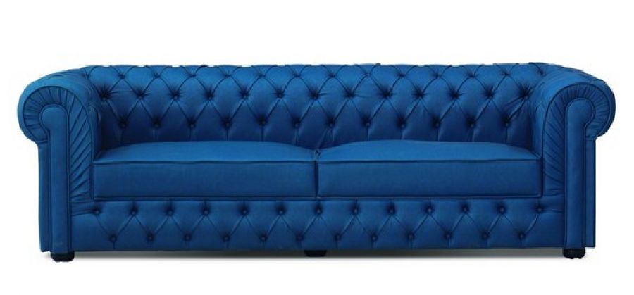 CHESTER Sofa 2 Sitzer Blau