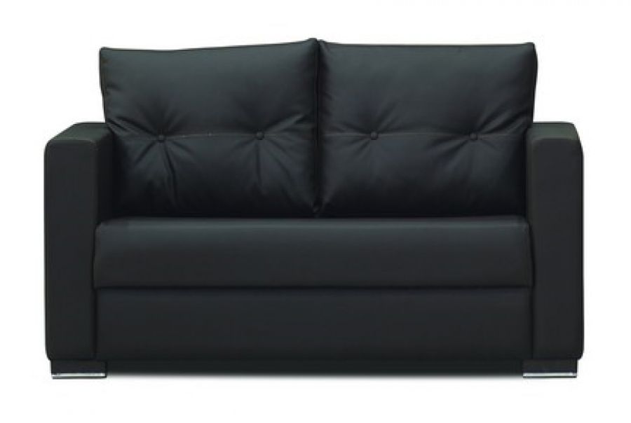 KRISTAL Sofa 2 Sitzer Schwarz