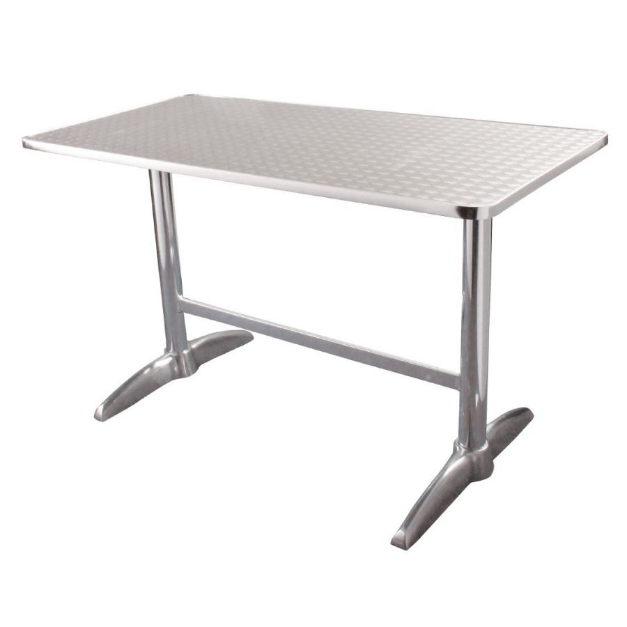 Oudoor Tisch KRISTA 245 eckig Edelstahl, 120x60x72cm