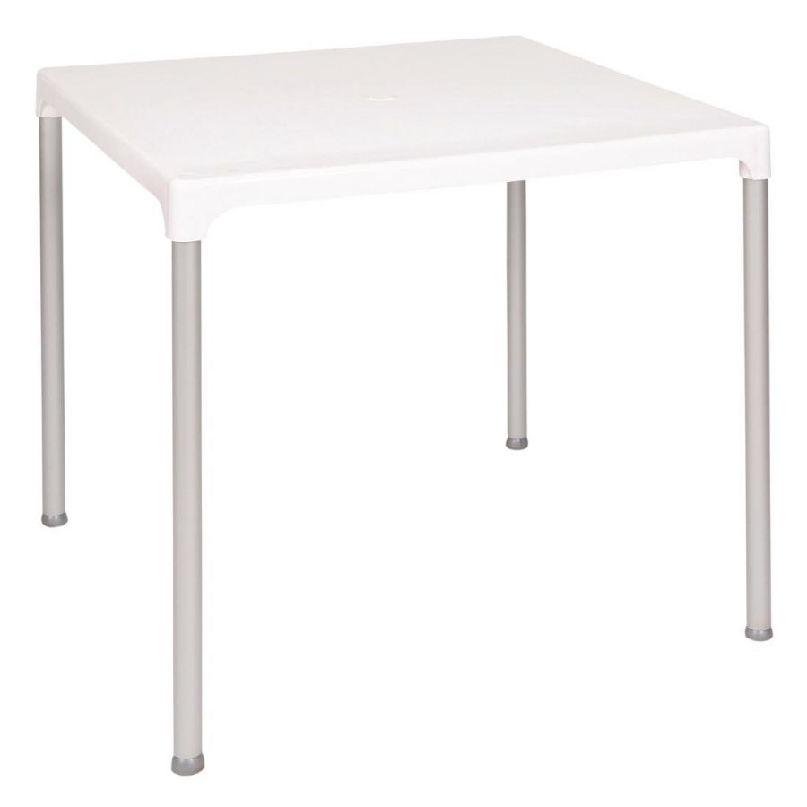 Outdoor Tisch KRISTA 185 eckig Weiß, 75x75x72cm 