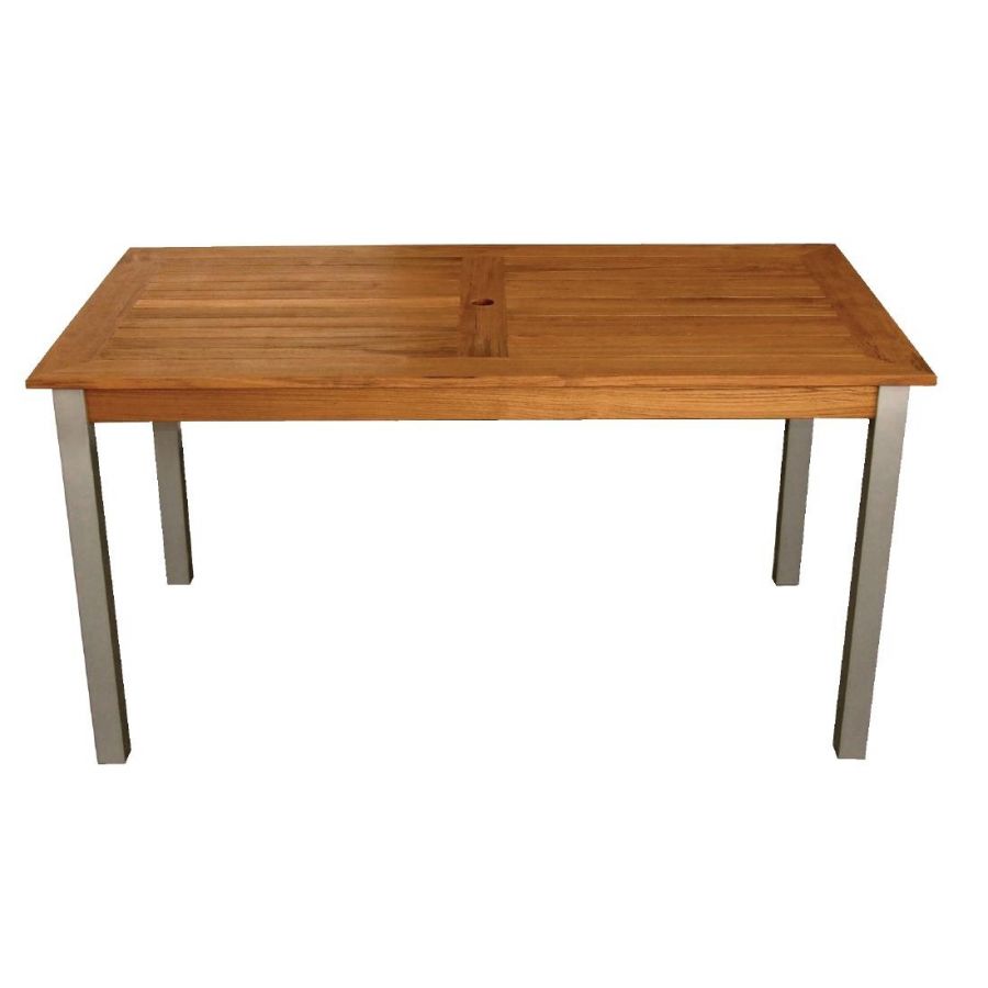 Outdoor Tisch KRISTA 235 eckig Teak,  140x80x72cm 