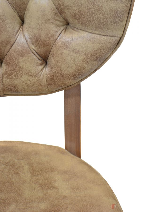 Polsterstuhl Chester Vintage Look braun