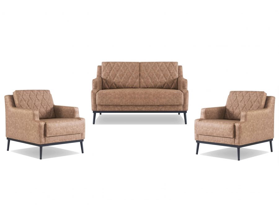 TETRA Sofa 2 Sitzer Braun