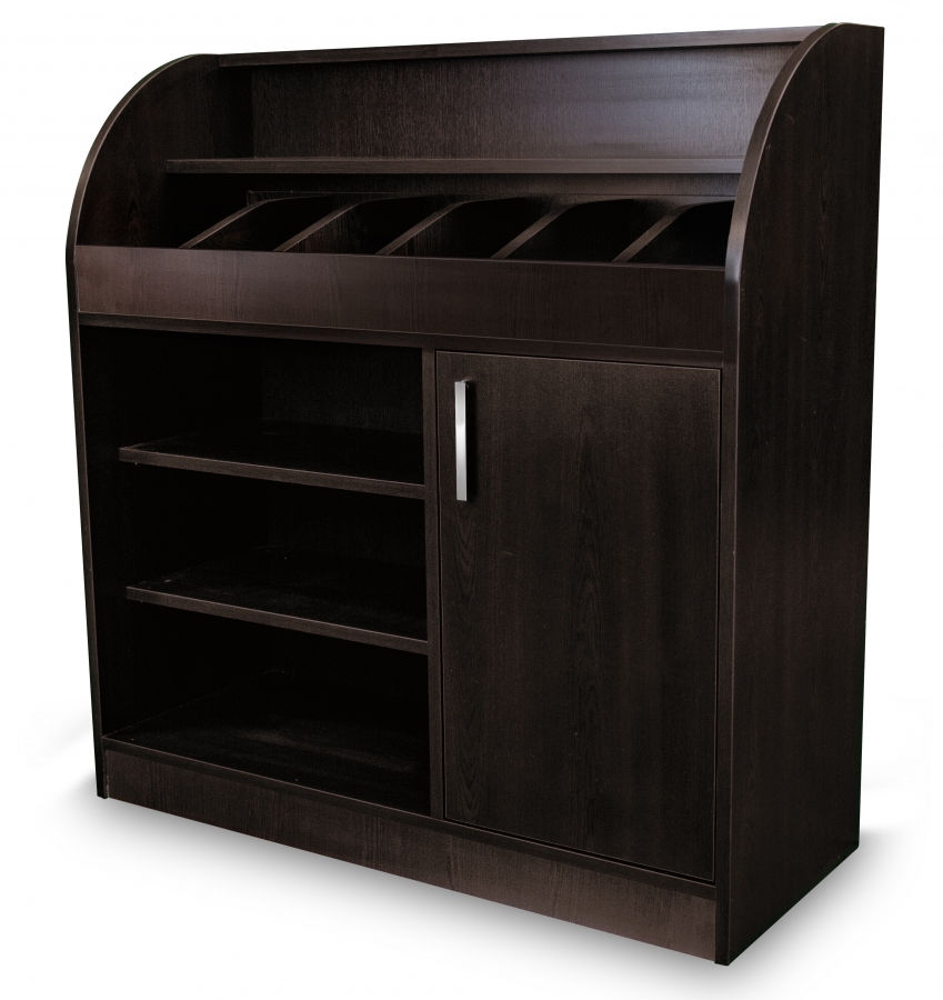 Besteckschrank Kellnerstation Servicestation Wenge 100 cm mit Soft-Close-Tür-Detail