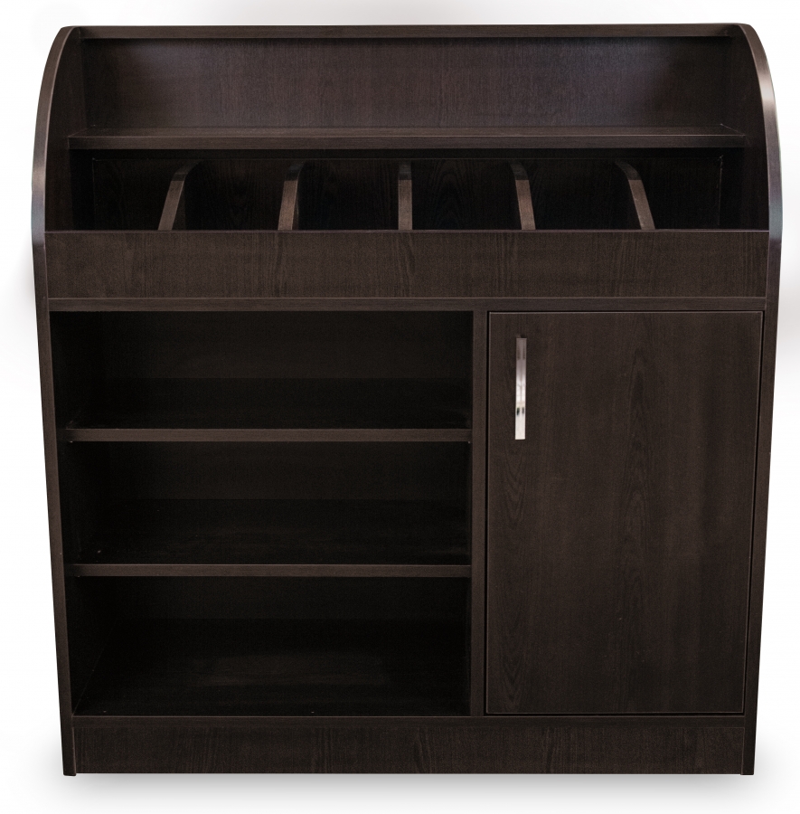 Besteckschrank Kellnerstation Servicestation Wenge 100 cm mit Soft-Close-Tür-Detail