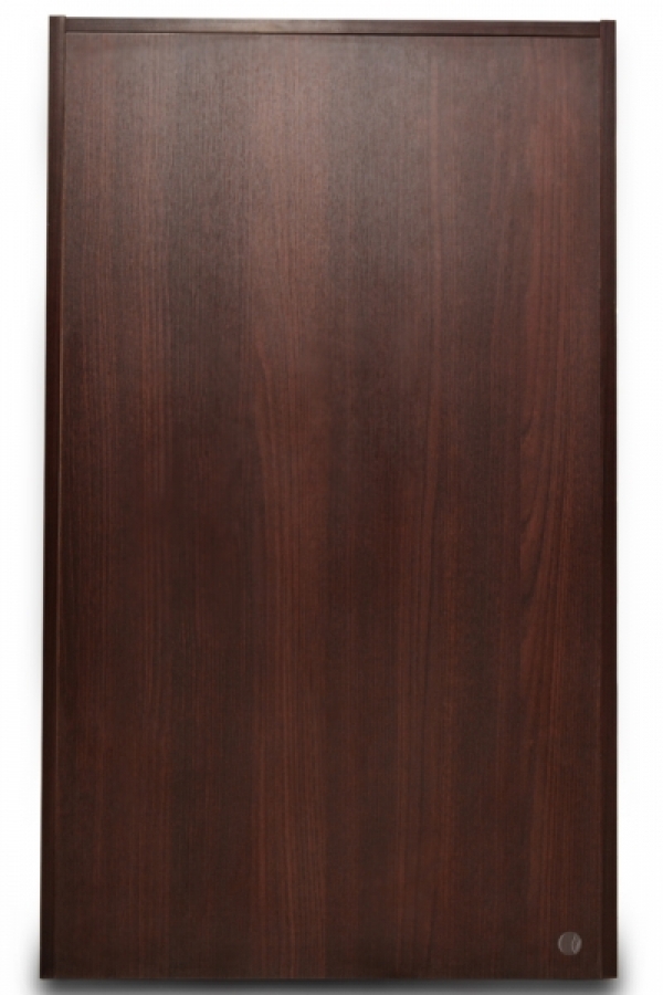 Besteckschrank Kellnerstation Servicestation Wenge ALU 100 cm mit Soft-Close-Tür-Detail
