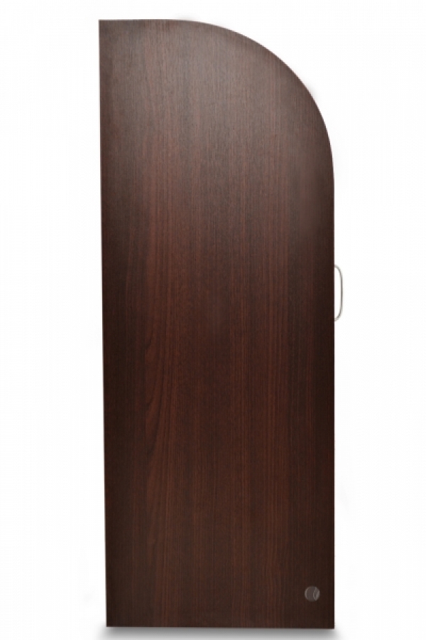 Besteckschrank Kellnerstation Servicestation Wenge ALU 100 cm mit Soft-Close-Tür-Detail