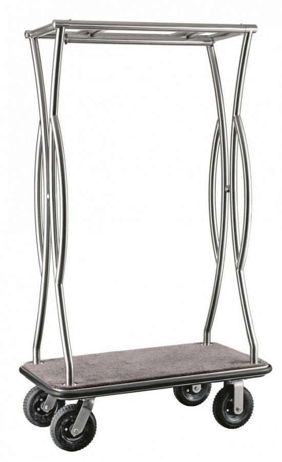 Seitliche Ansicht zu dem Produkt WAS Gepäckwagen / Transportwagen Grau