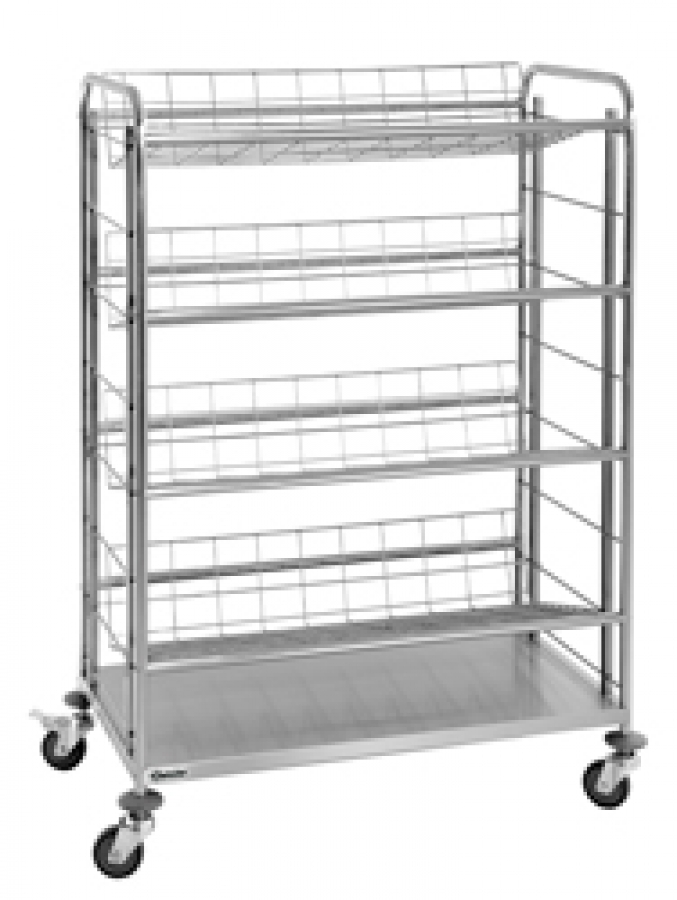 Getränkekisten-Transportwagen mit 4 Gitterböden