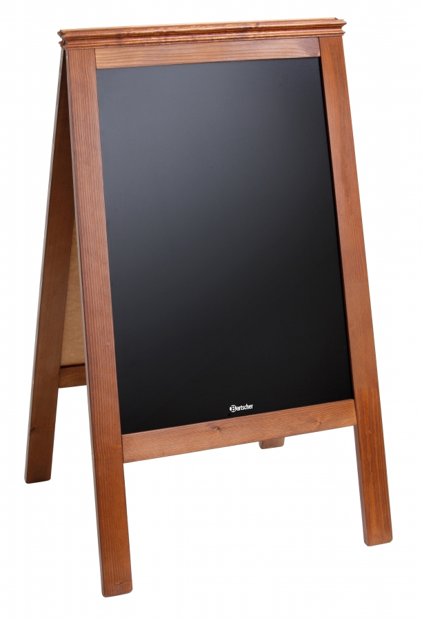 Holz Menütafel Angebotstafel Bartscher Bistro 660x565x1210 mm