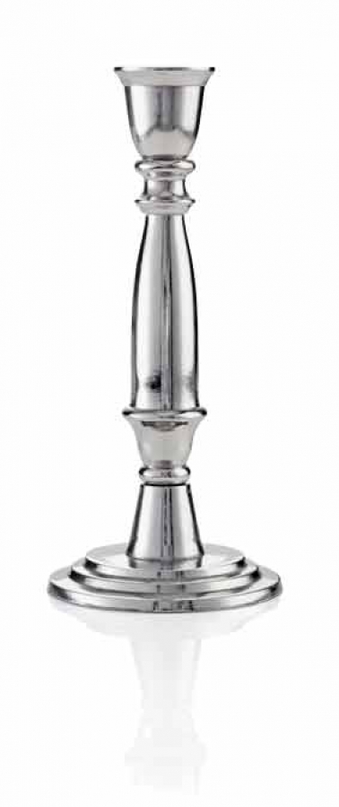 Kerzenhalter Alu-vernickelt Höhe 23 cm