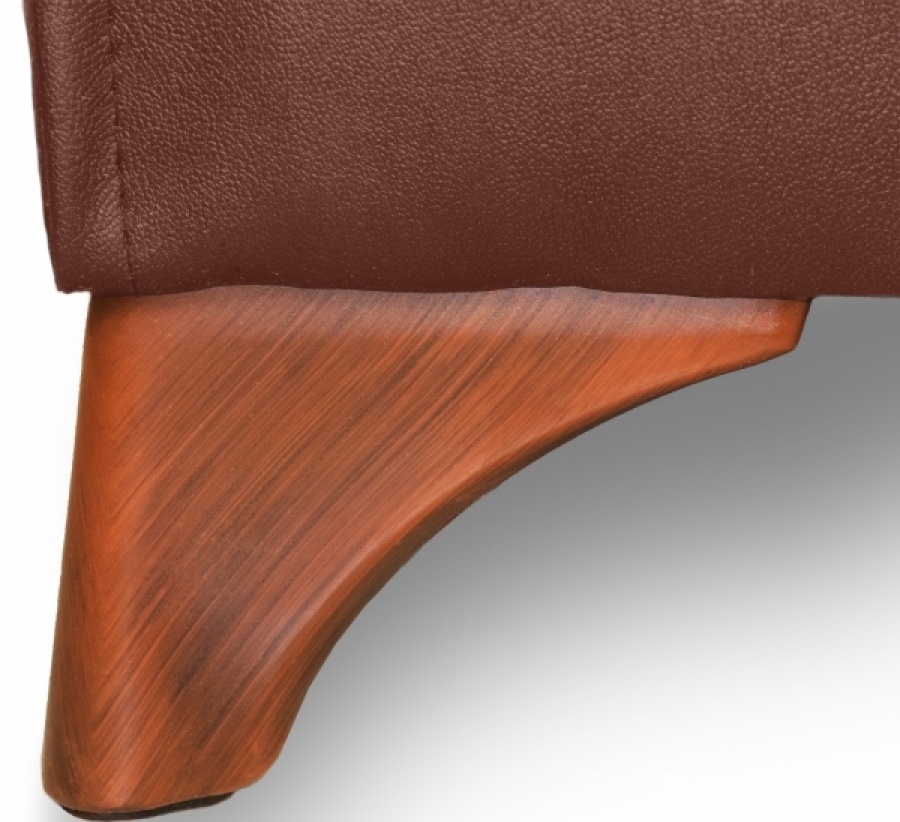 Sitzbank Dinerbank Bistrobank DIVA braun mit beige Rücken Länge 120cm