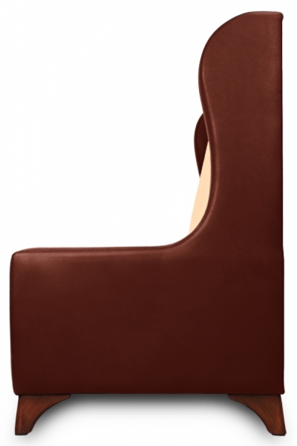 Sitzbank Dinerbank Bistrobank DIVA braun mit beige Rücken Länge 120cm