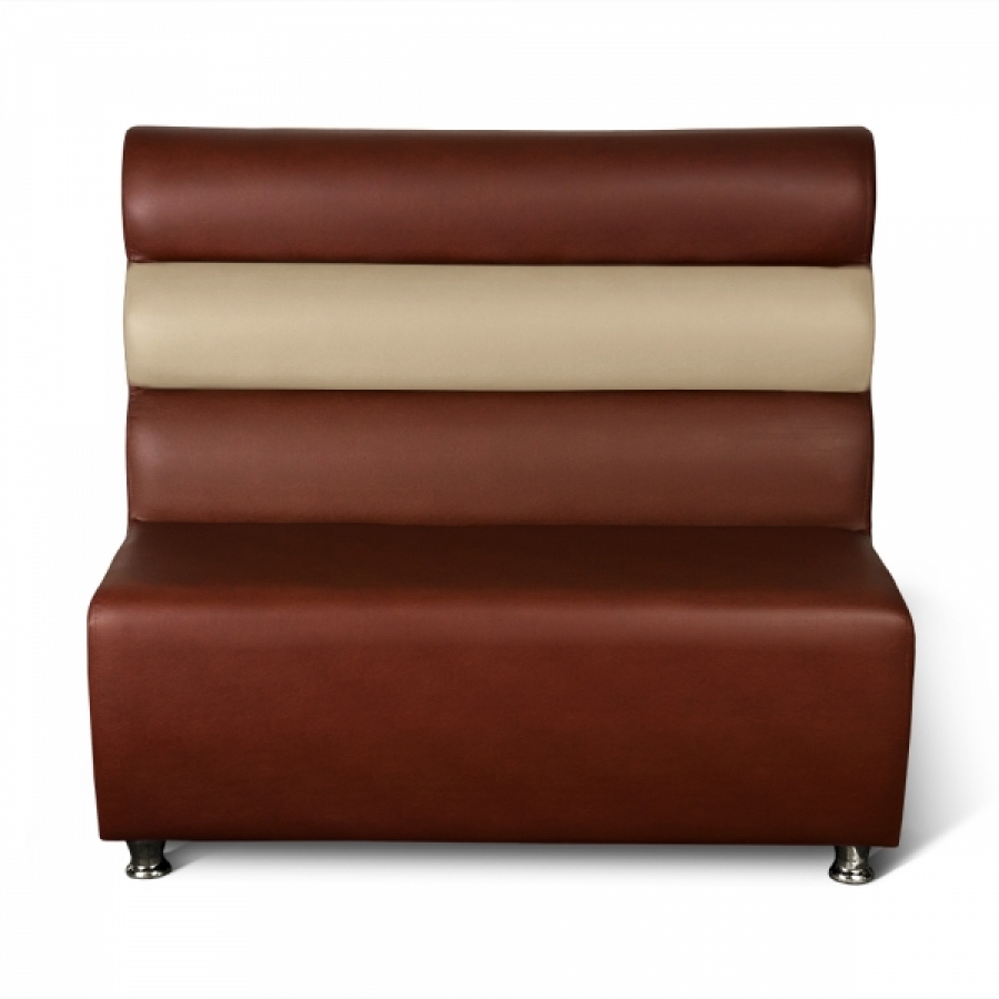 Sitzbank Dinerbank Bistrobank GALA braun mit beige 120 cm