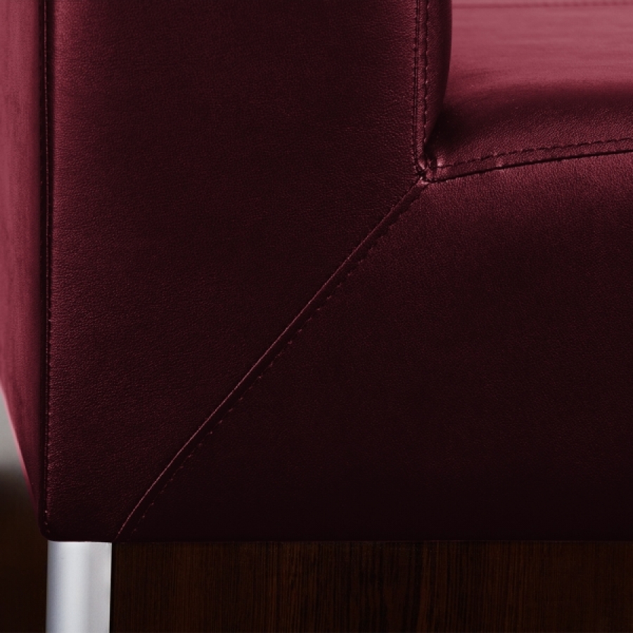 Sitzbank Dinerbank Bistrobank Woody bordeaux Länge 120 cm