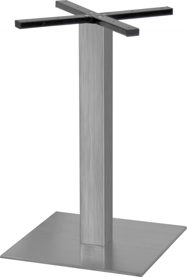 Tischgestell Edelstahl flache Ausführung  Fuß: 45x45 cm Höhe: 72 cm